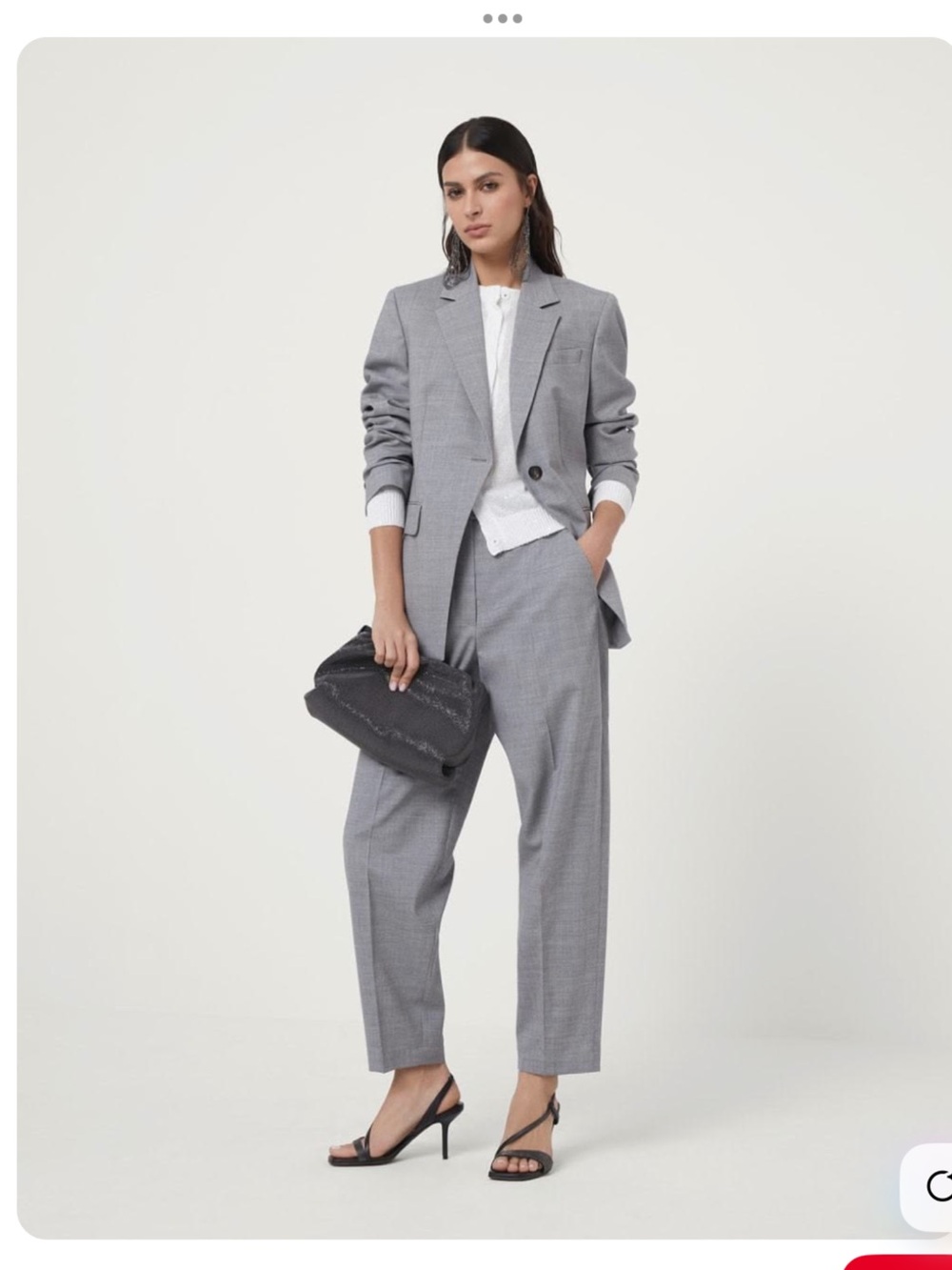 Classic Women’s  Gray Two-Piece Suit - Professional Blazer & Trousers